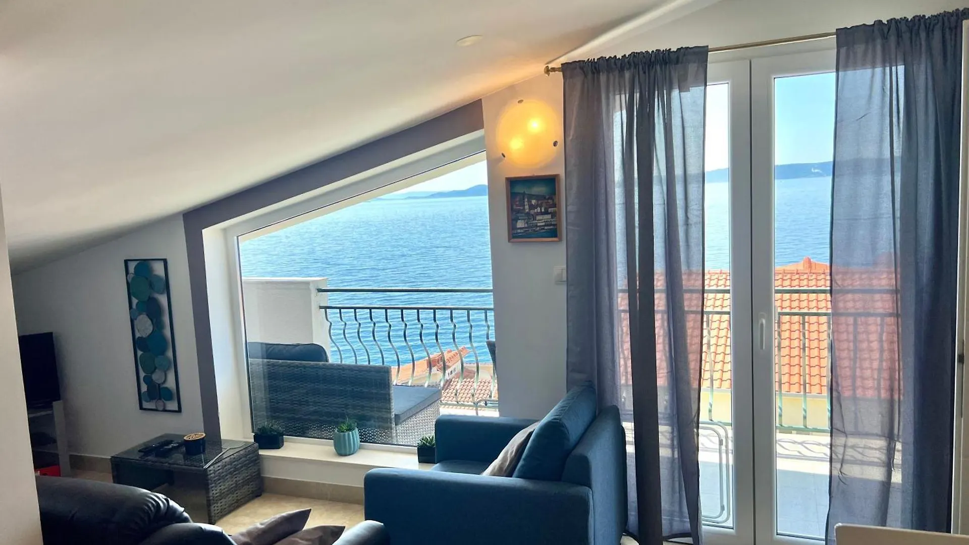 公寓 Ferienwohnung Mit Balkon Und Herrlichem Meerblick 特罗吉尔