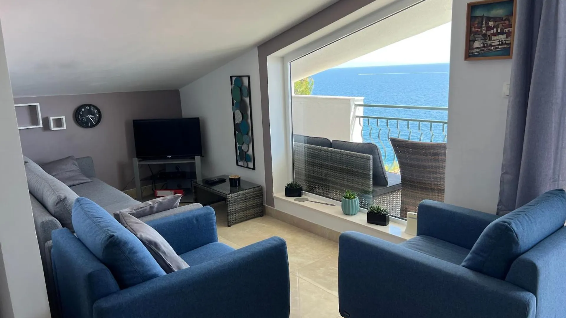 公寓 Ferienwohnung Mit Balkon Und Herrlichem Meerblick 特罗吉尔 克罗地亚